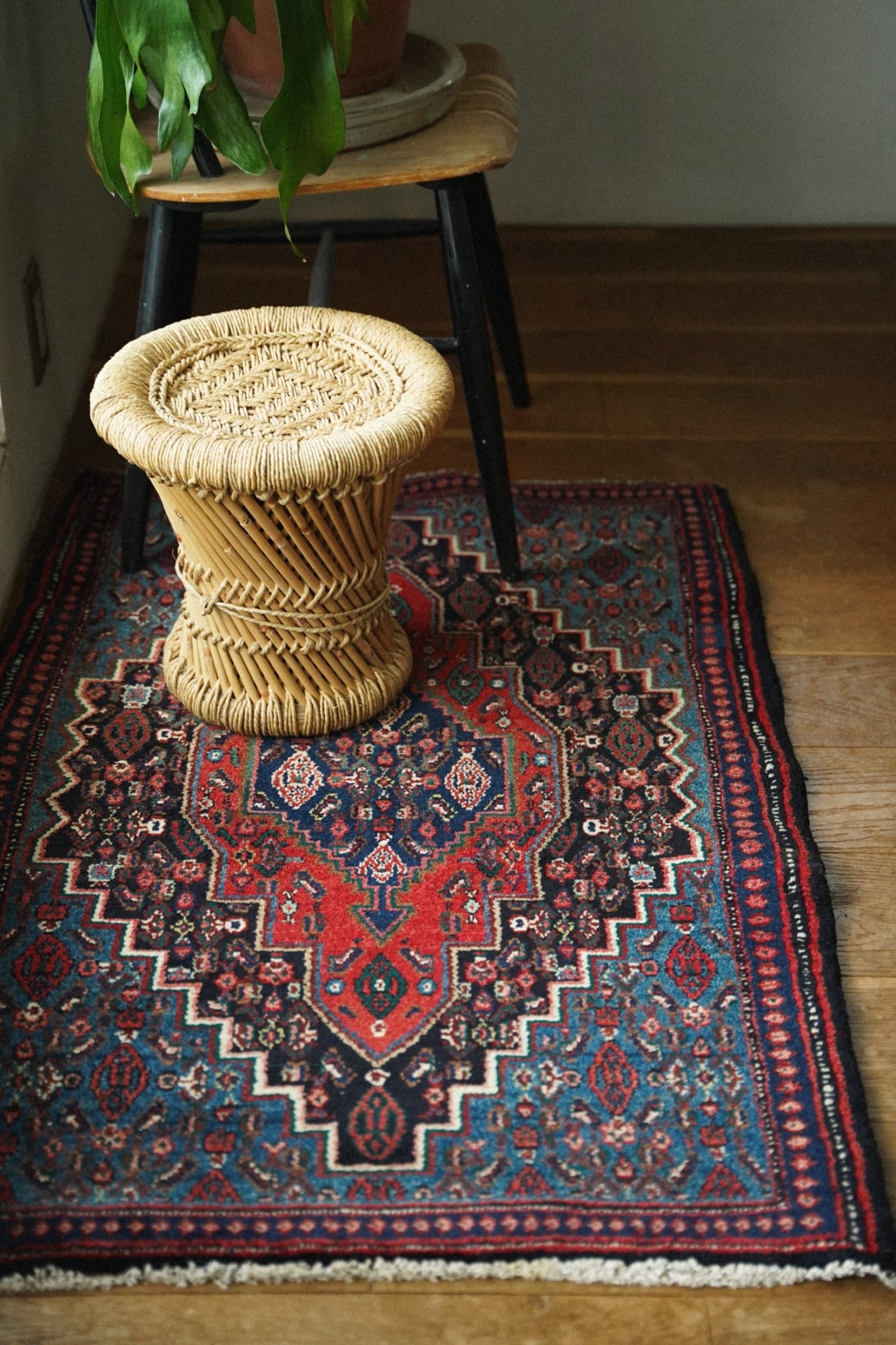 2384-Vintage Persian Senneh rug
