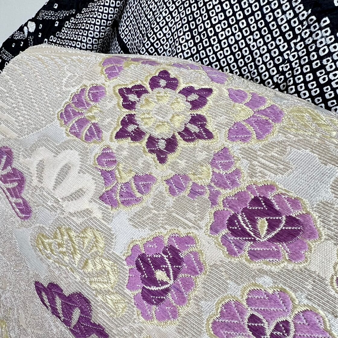 新品未使用品【じゅらく謹製】帝王紫 落款 正絹 袋帯s696 | Pay ID