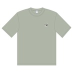 sumika / いろは刺繍ビッグシルエットTシャツ（セージグリーン）