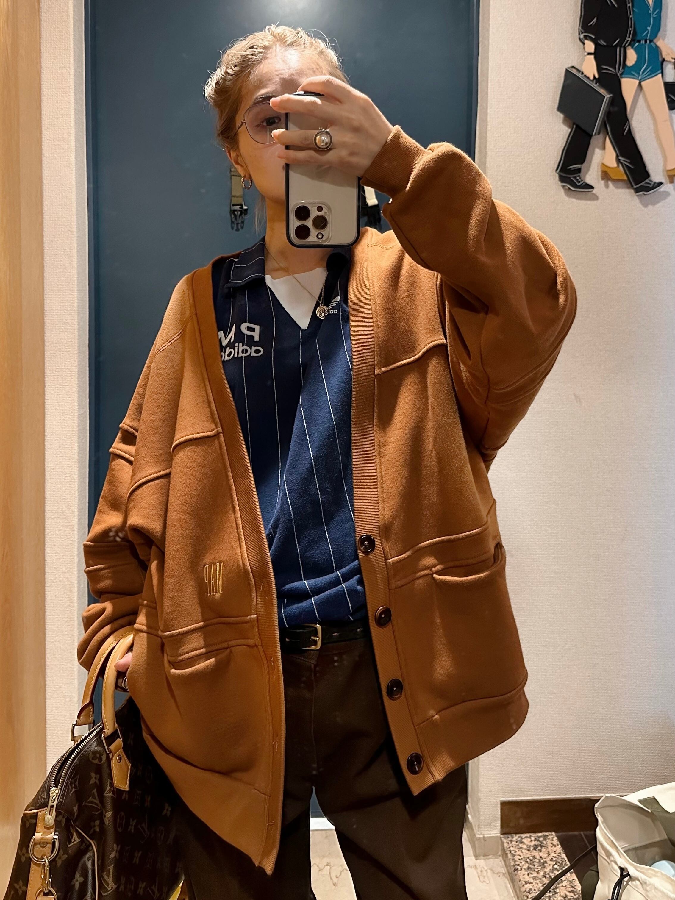 map. × DISCUS】SWEAT CARDIGAN / CAMEL | OVERLAP CLOTHING map. × DISCUS】SWEAT CARDIGAN / CAMEL | OVERLAP CLOTHING