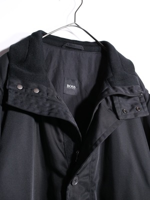 "HUGO BOSS" high- neck zip-up coat jacket