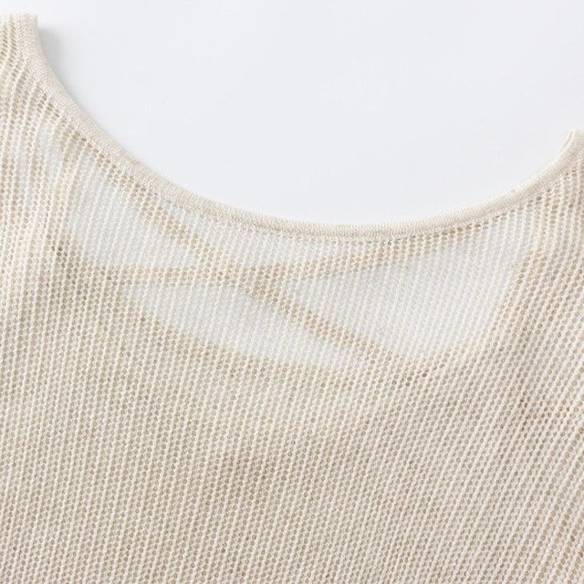 Back cross mesh layered top A00024