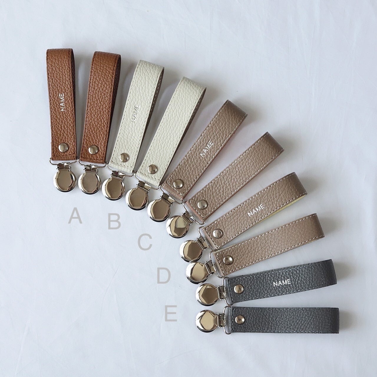 バイカラーレザー ブランケットクリップ【シルバー】 | 公式通販