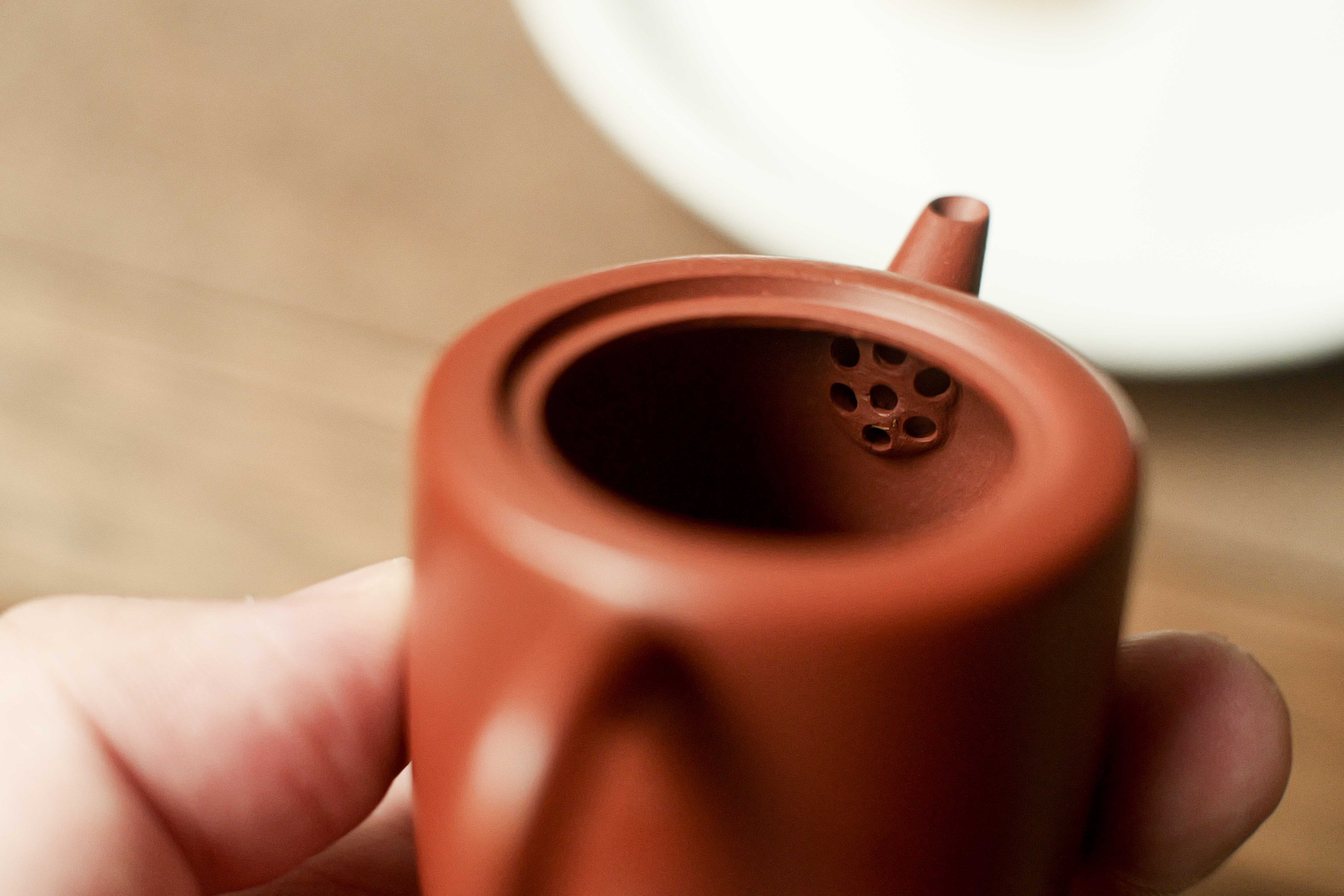 宜興紫砂壺「井欄」（約50cc）・小煤窯朱泥 | 北白川糕糰店