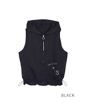 【直営限定ITEM】ドロストフリルペイントベスト (BLACK) CQ-46123H
