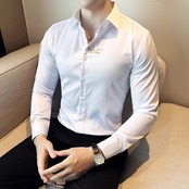 embroidered formal shirt tops 00264