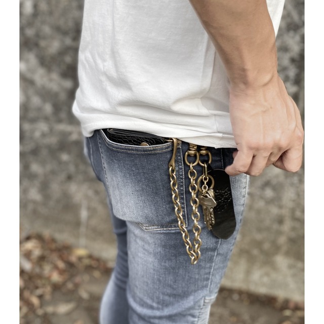Long Trucker Wallet Chain (BRASS)
