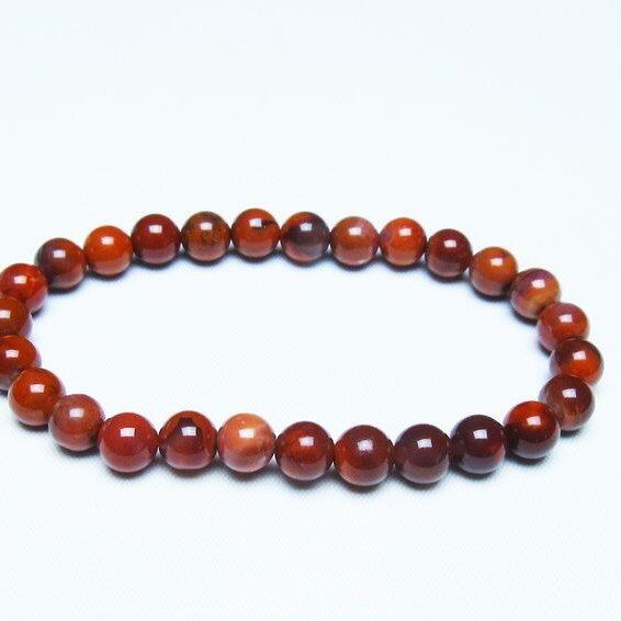 ナンホーンアゲート ブレスレット 7mm アゲート ブレス 一点物 メール便可 [M便 1/10] 111-47443