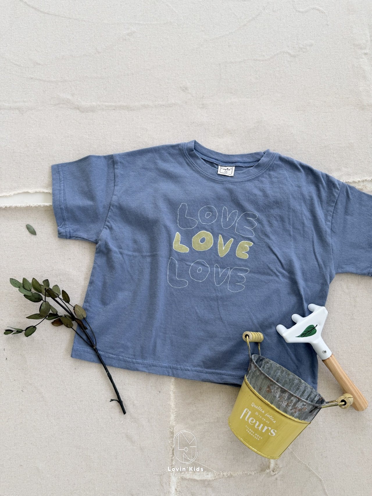 [Lovin' Kids] Love Mood Tee / [러빈] 러브무드티