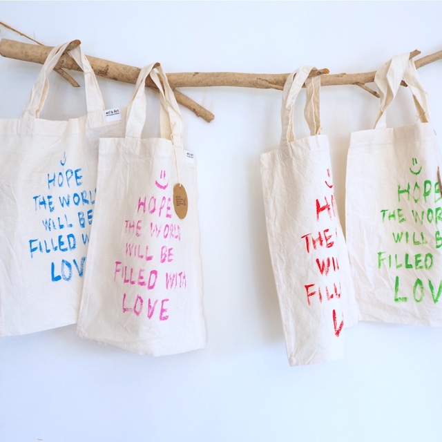 Hand painted お散歩バッグ ILL-bag-31