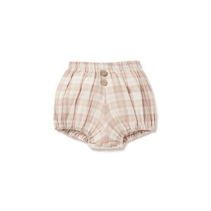 ASTER & OAK / Taupe Gingham Bloomers