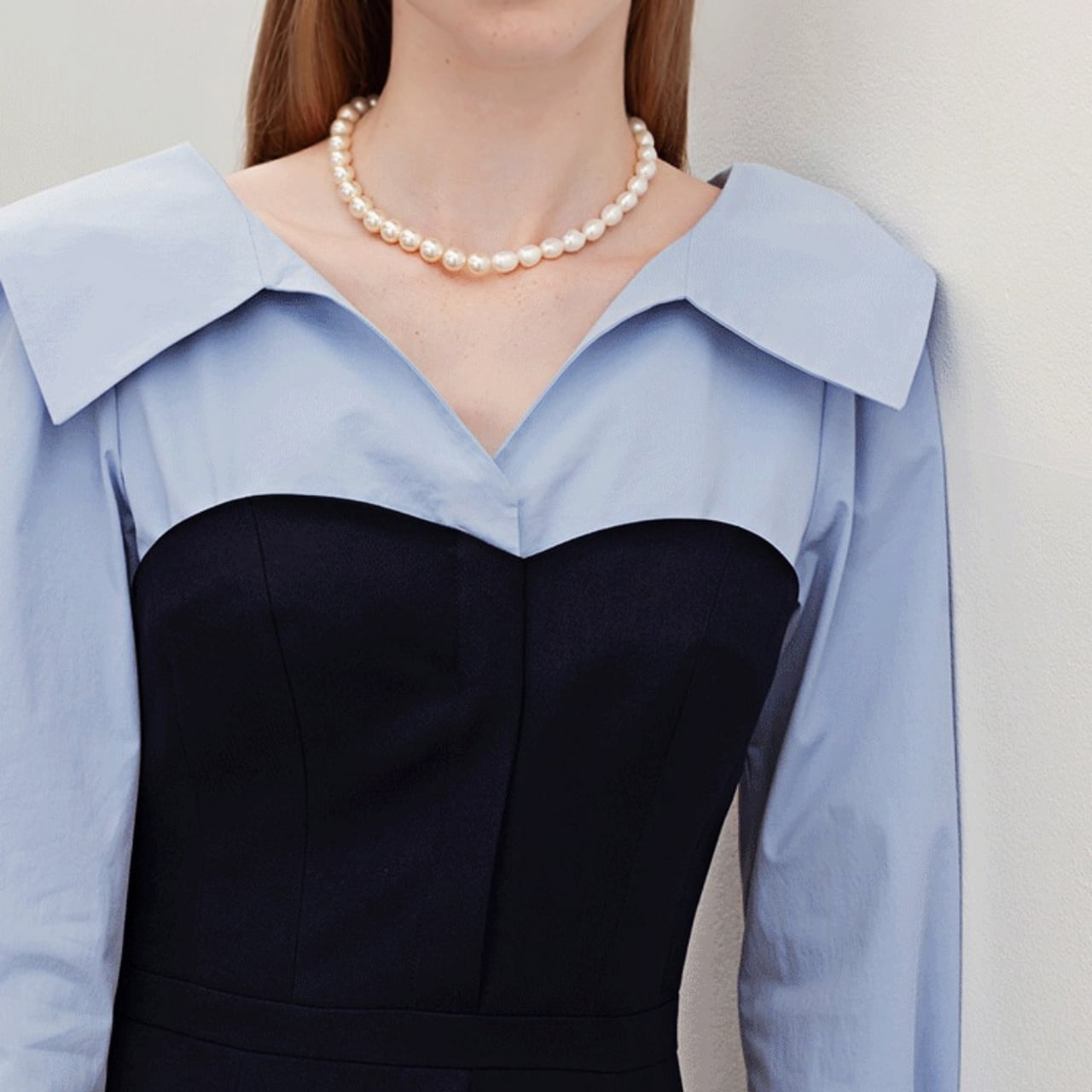 ツーピース風シャツワンピース Me1445 | Melffy