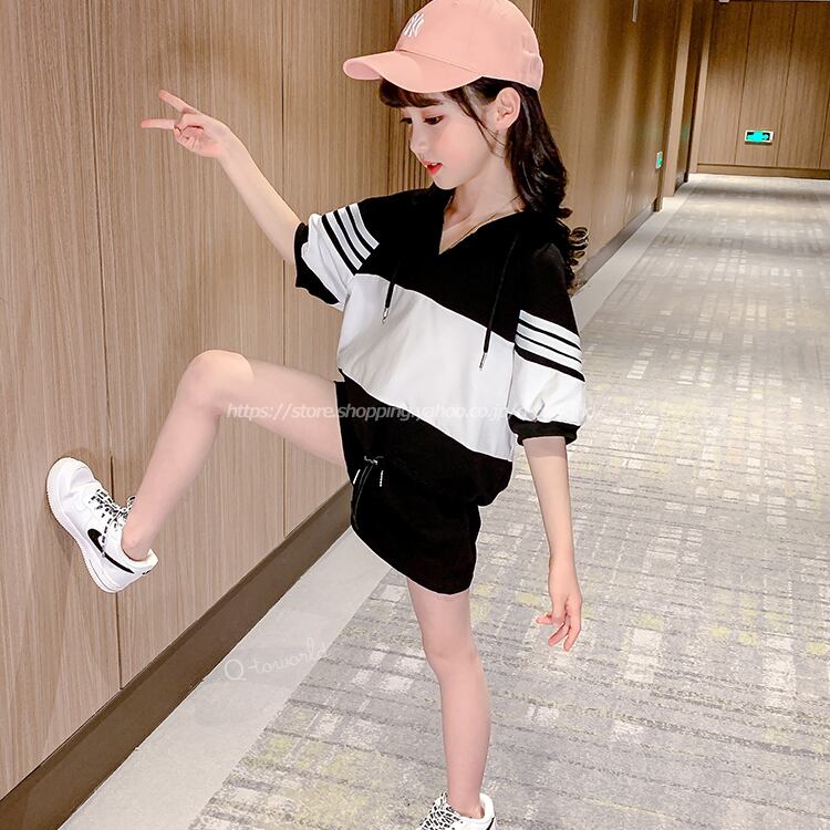 110㎝-160㎝】上下セット トップス+パンツ 2点セット 韓国版 韓国子供  