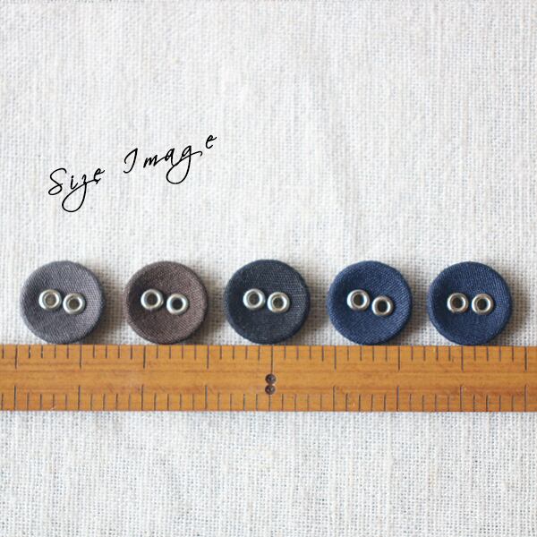 10個入り】anvai オリジナル 15mm 2つ穴 くるみ ハトメ付き