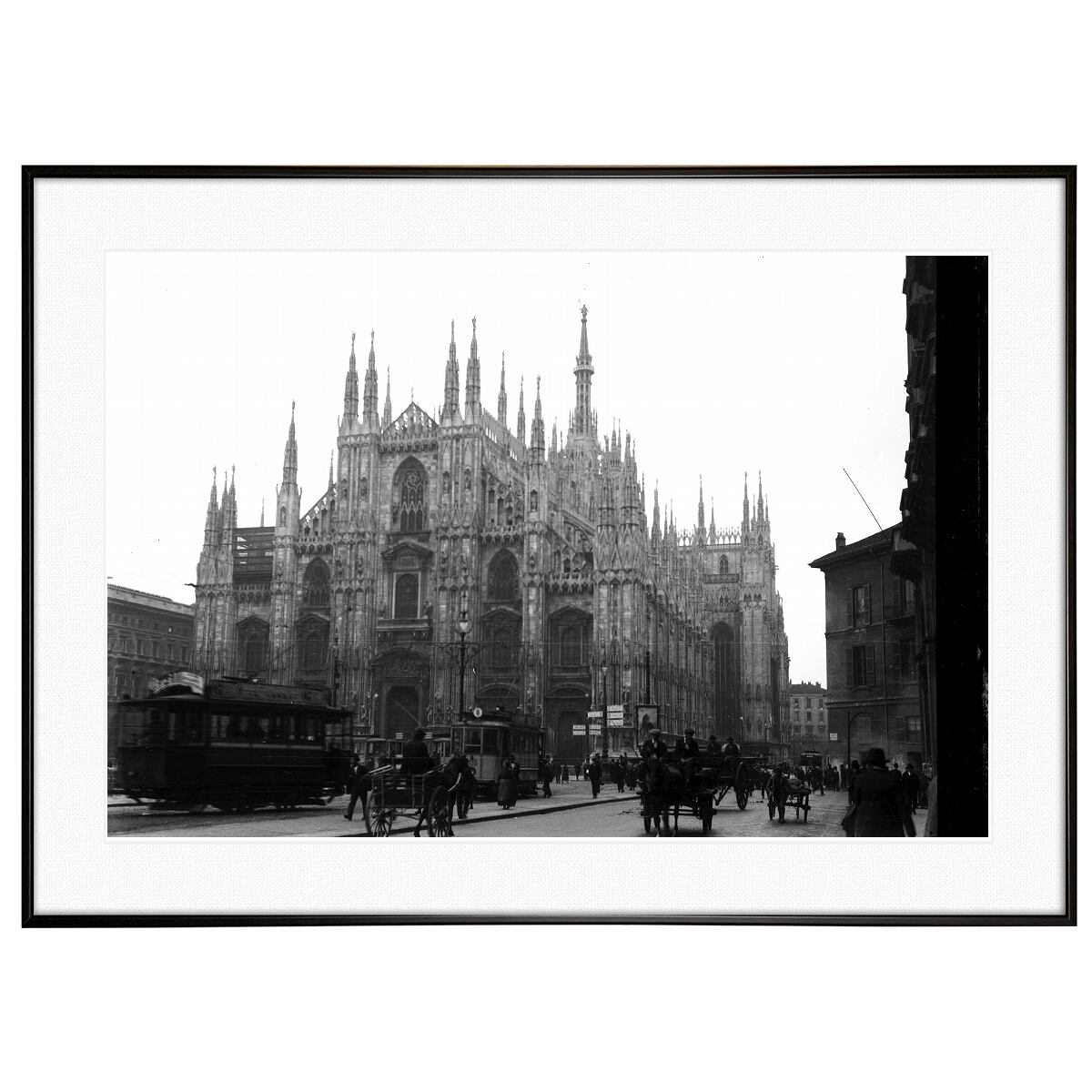 イタリア写真 1907年頃 ミラノ大聖堂（ドゥオーモ） インテリア