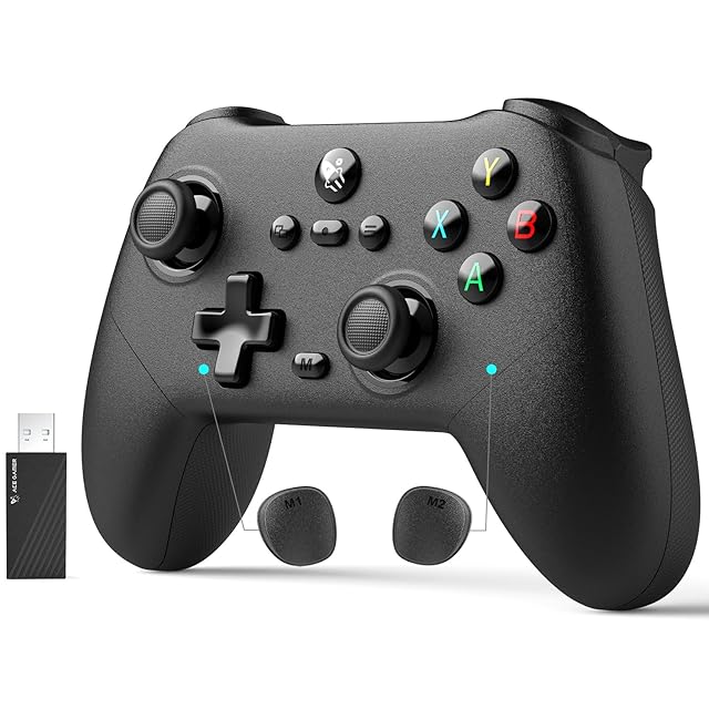 AceGamer pluto pc コントローラー 2.4Gレシバー付きワイヤレス