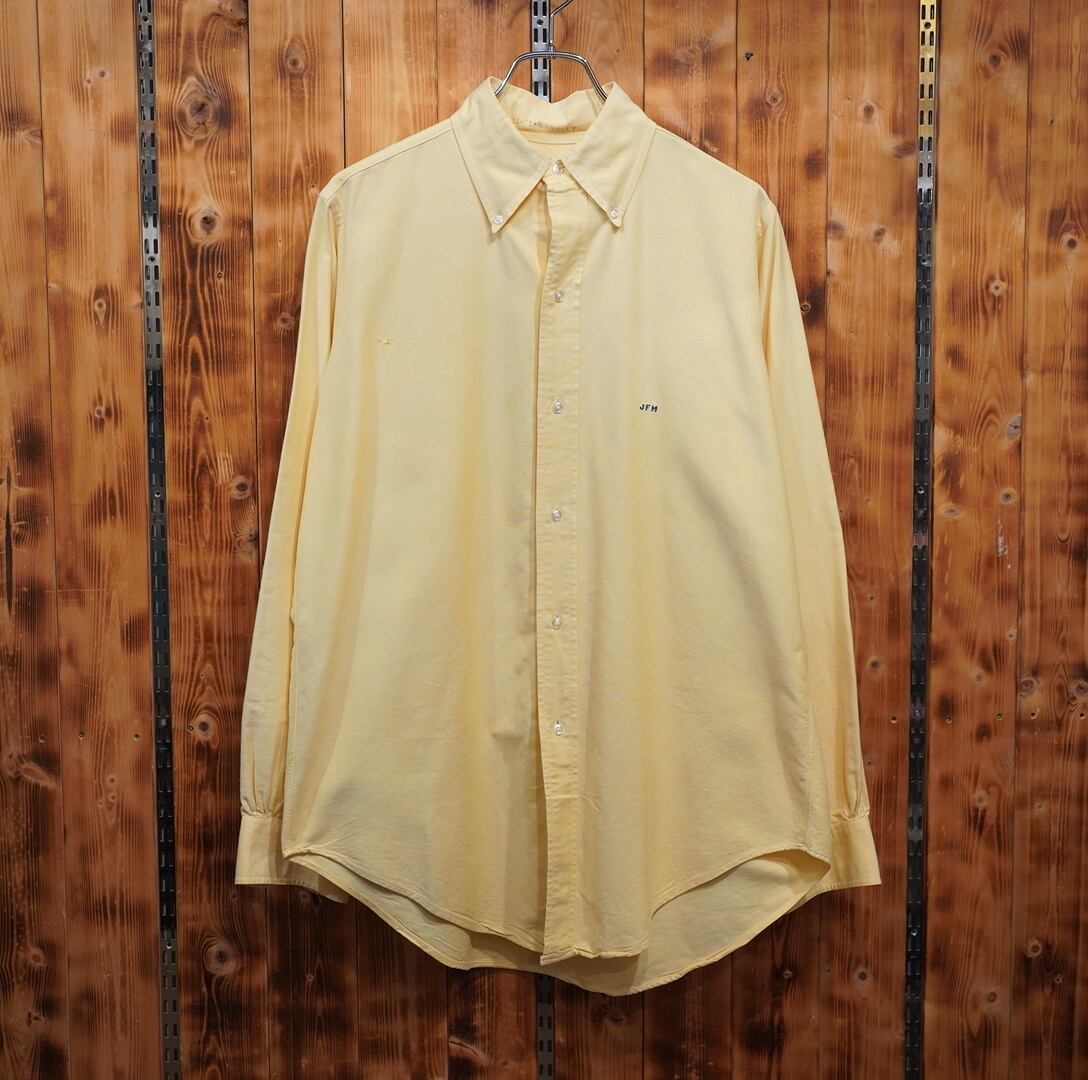 60s70s brooks brothers 6ボタン ボタンダウンシャツ 15 1/2 4 /ブルックスブラザーズ