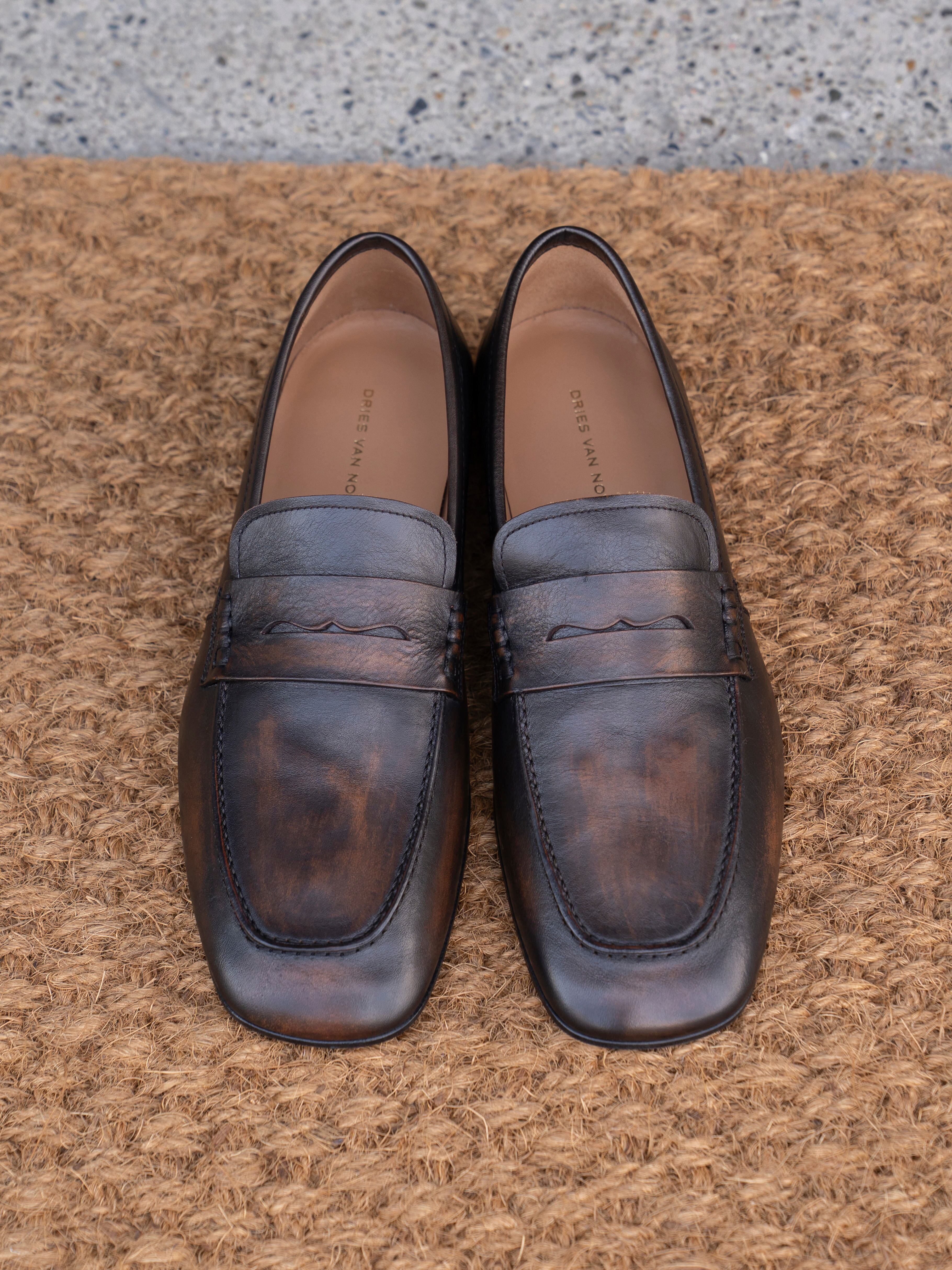 ドレス/ビジネス dries van noten 21aw ローファー ベージュ