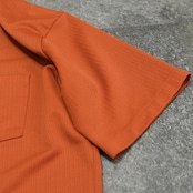 70's design pullover shirt orange