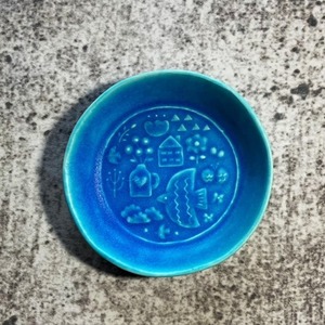 北欧チックな豆皿 トルコブルー