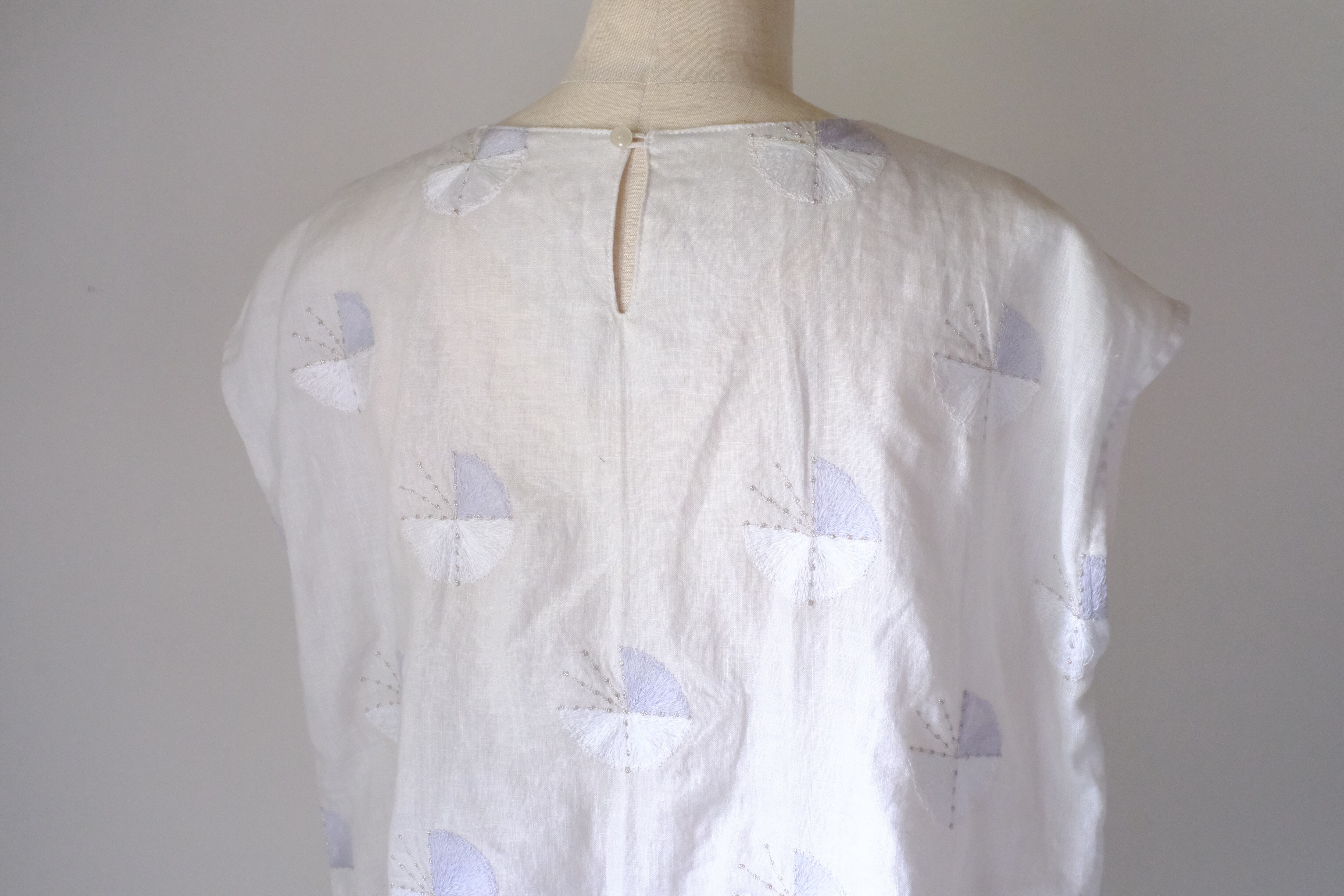 ノースリーブカットソー　cl-126(オフ白)