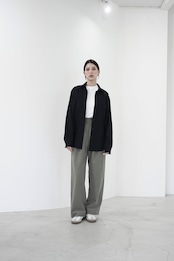 itochi【予約item】 - Wool gently cloth regular shirt / ice gray