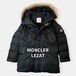 希少 MONCLER モンクレール LEZAT ルザット ラクーン ファー ダウンコート ダウンジャケット 164cm 14anni 黒 ブラック / J&NREUSE レディース アウター