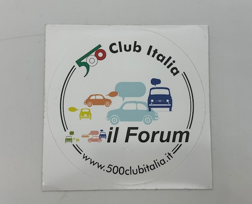 【FIAT500 CLUB ITALIA 】オリジナルステッカー