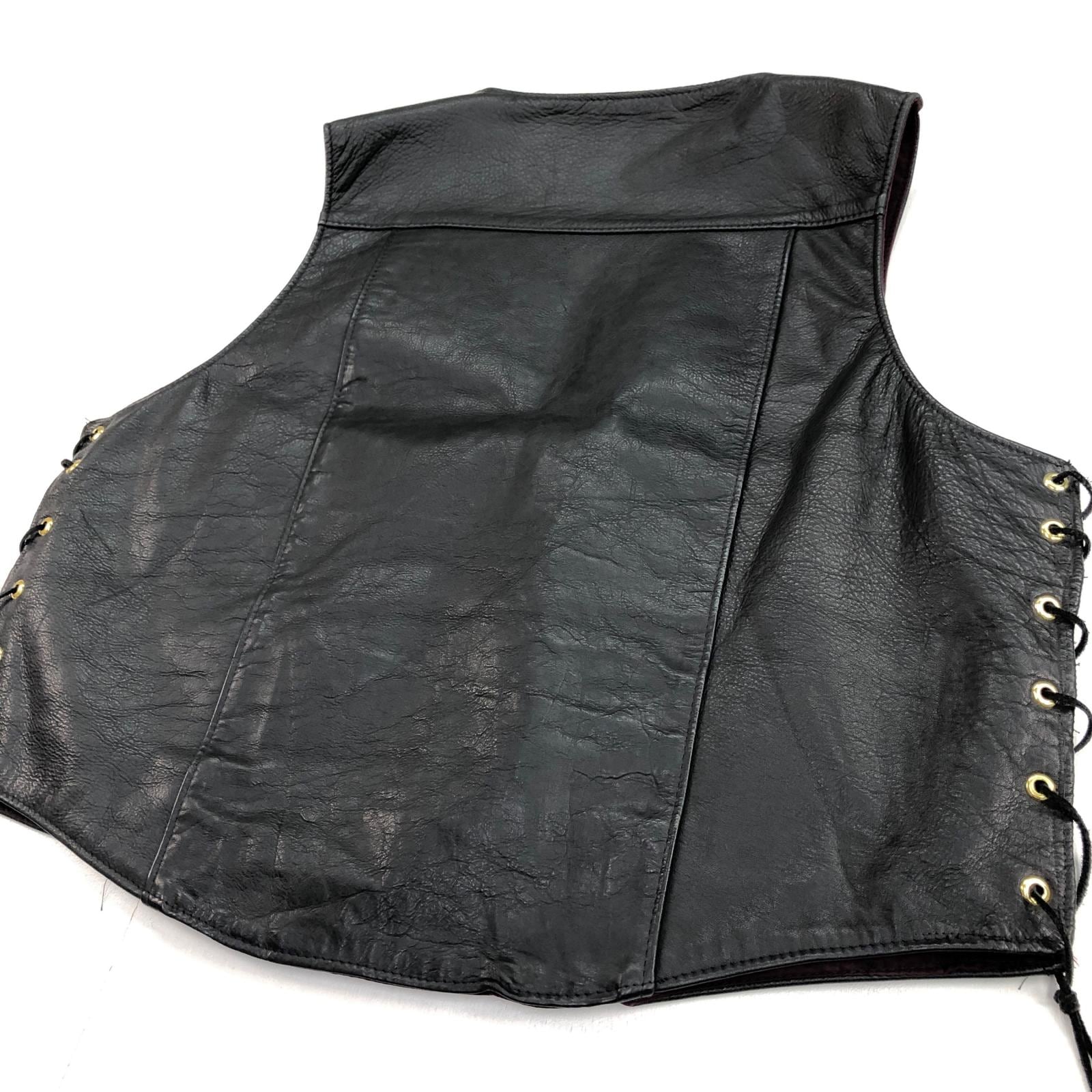 SCHOTT ショット 80- 90年代 USA製 レザーベスト ライダースベスト