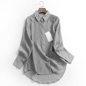 Soft Crinkle-Finish Shirt TO0999