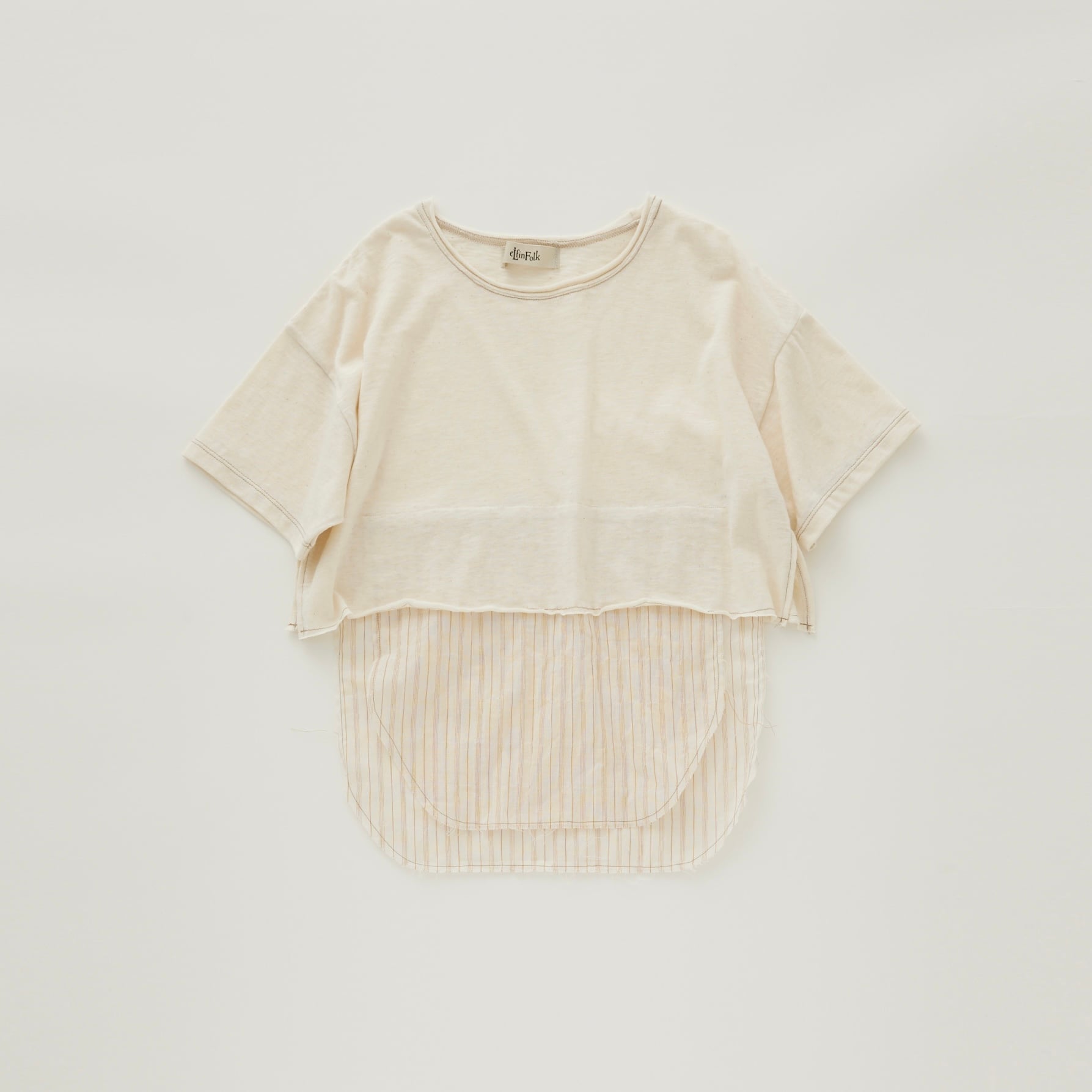 elfinfolk Sサイズ ivovy eLfinFolk(エルフィンフォルク)/ Grunge T-shirts/ ivory / 125cm | crecer