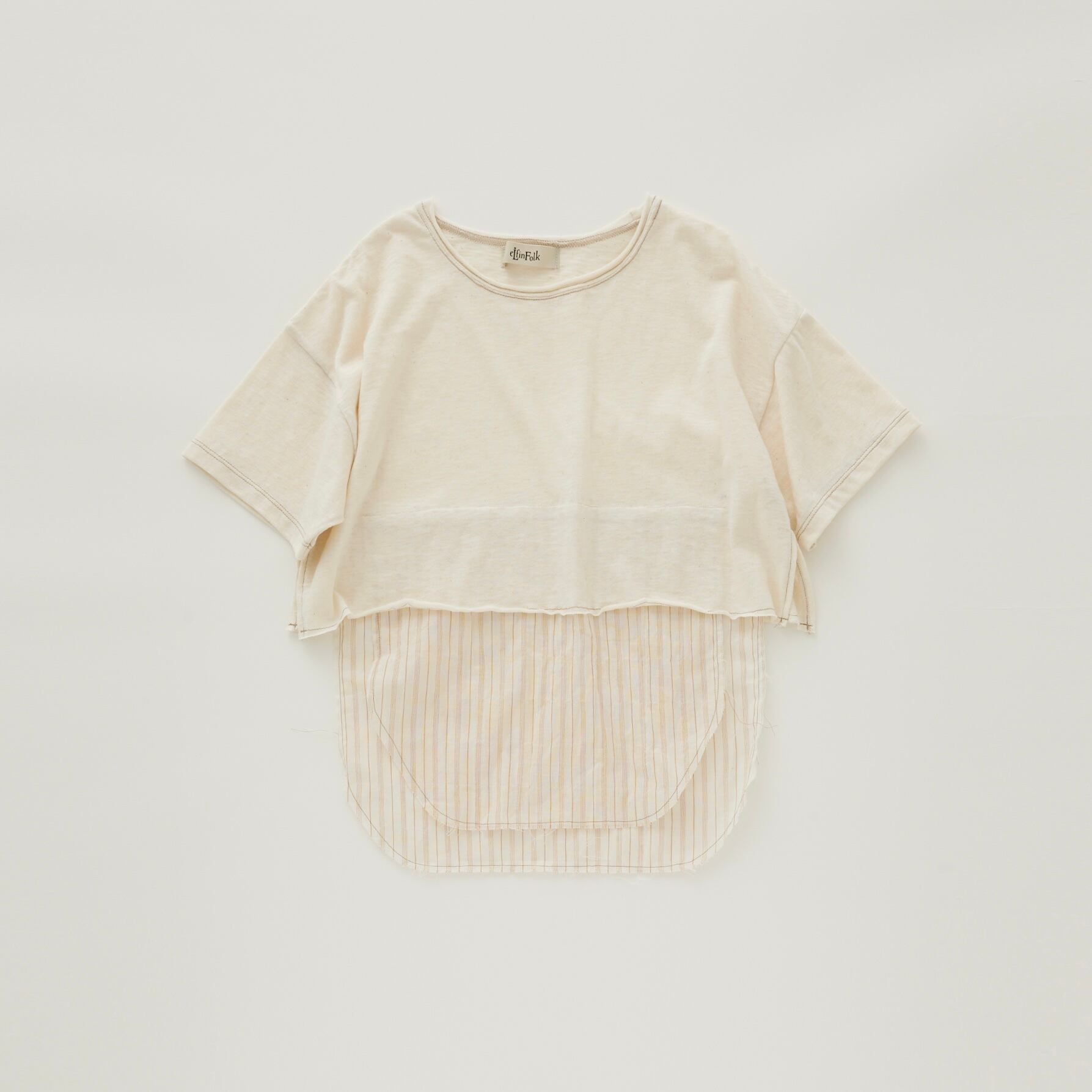 eLfinFolk(エルフィンフォルク)/ Grunge T-shirts/ ivory / 125cm