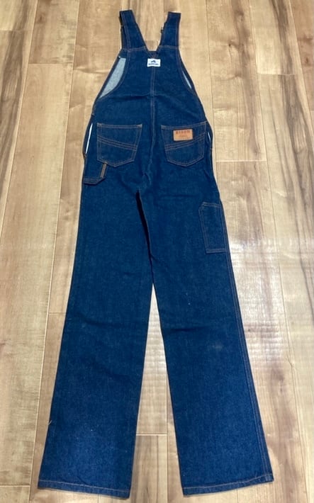 国産ビンテージ BISON バイソン デニムオーバーオール 70s80s 国産ビンテージ BISON バイソン デニムオーバーオール 70s80s