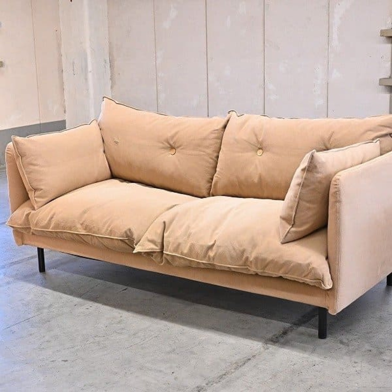 ACTUS 30万「オンドソファ」2人掛けソファ 2.5人 布 ファブリック 北欧スタイル モダン 人気 ナチュラル アクタス ONDO SOFA【中古家具/中古インテリア/USED家具ユーズド家具/リサイクル】