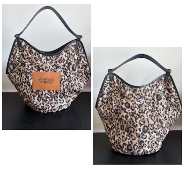 [予約販売] MARGAUX VINTAGE マルゴーヴィンテーレオパードパディングBAG BG-26109 (7/中〜7/末入荷予定)