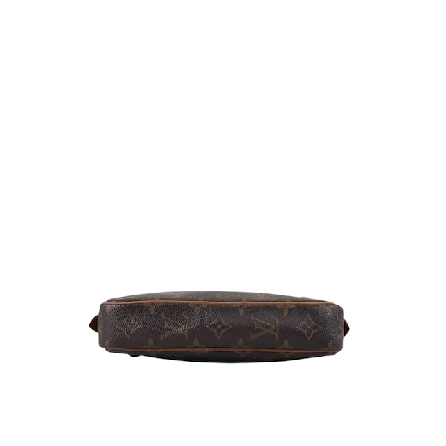 LOUIS VUITTON ルイヴィトン モノグラム ショルダーバッグ ブラウン PVC レザー vintage ヴィンテージ オールド u4jnak
