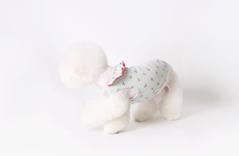 チェリーノースリーブ S ~ XL 2color  /  ワンコ服 犬服 新作 可愛い 犬の服 お出かけ ペット洋服 春夏 ドッグウェア