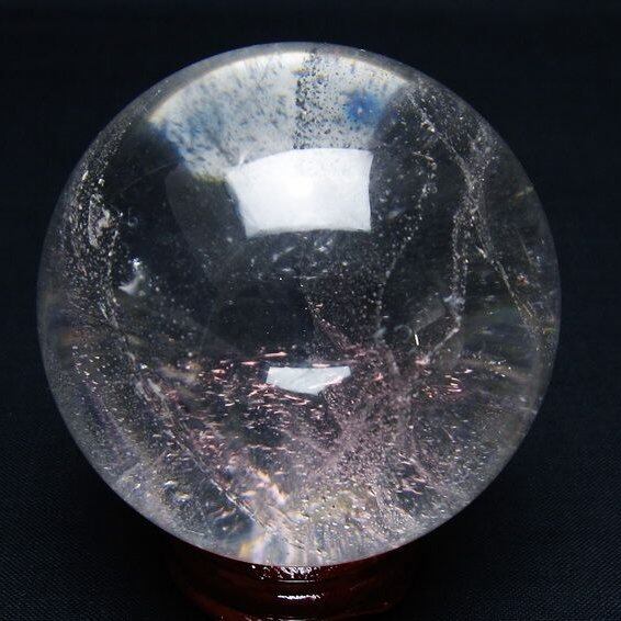 水晶 丸玉 61mm スフィア 置物 水晶玉 一点物 151-9059