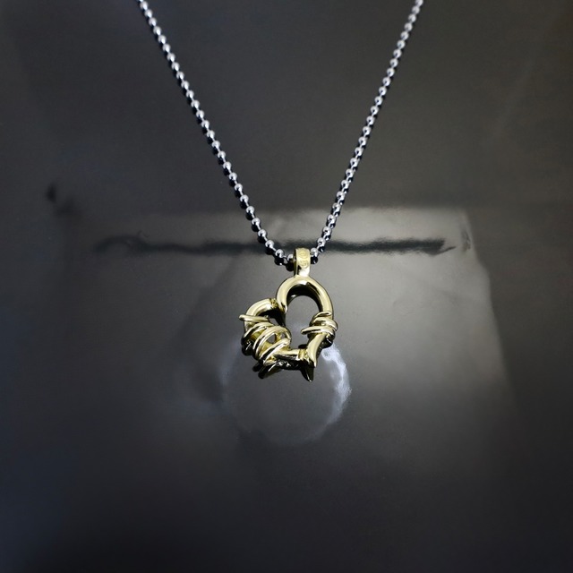 BRASS THORNY HEART PENDANT / ブラス ソーニーハート ペンダント