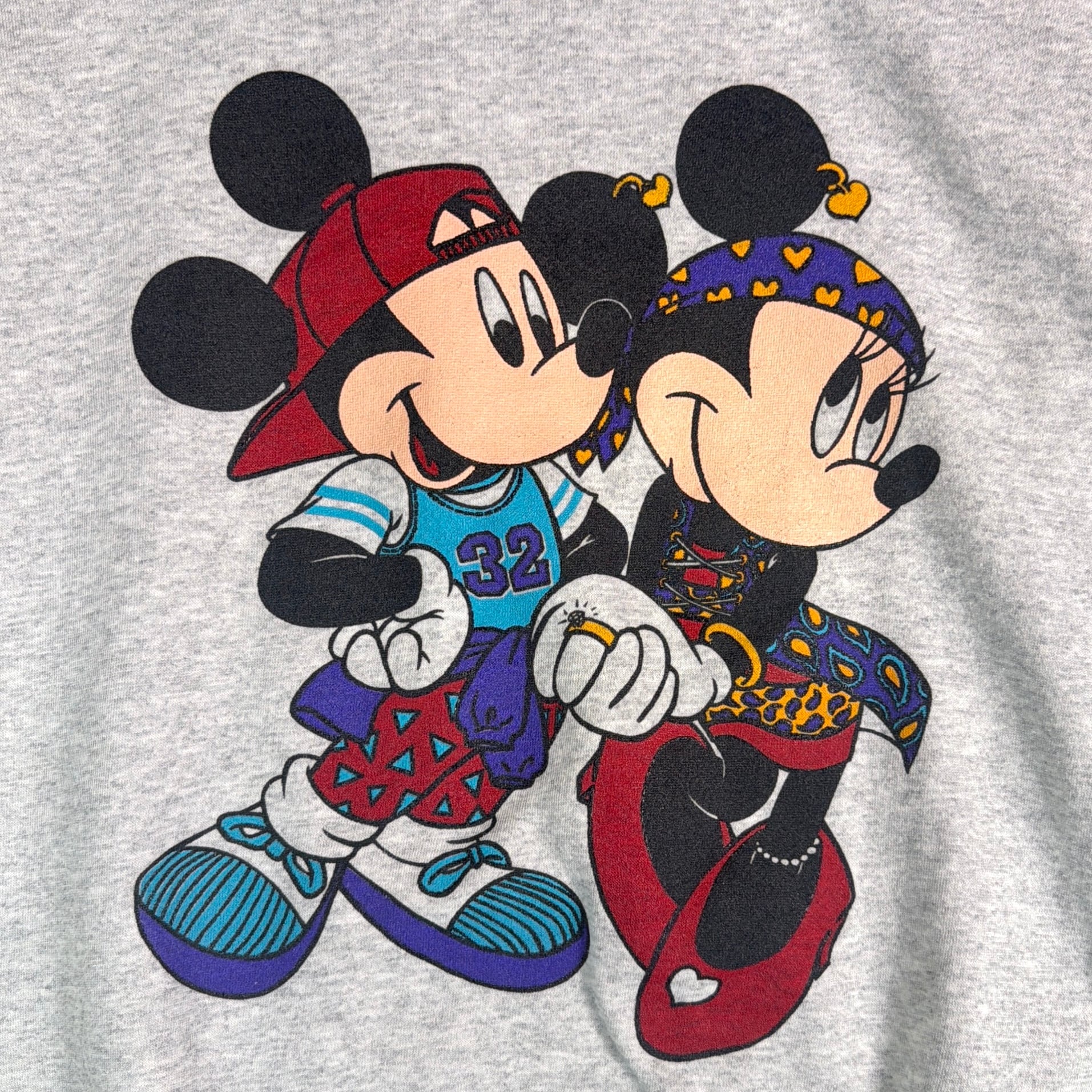 Men's】 80s - 90s Disney Mickey & Minnie 切り替え デザイン