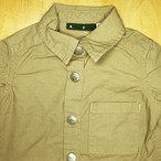 ［SASSAFRAS］フォールリーフドレス キッズ#S-M｜BEIGE