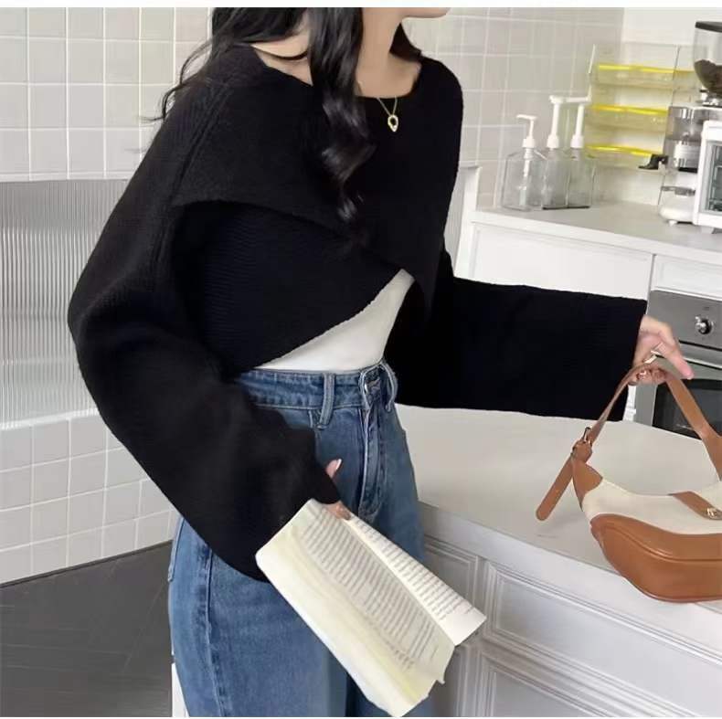 クロップドリブニット　 AJ11079-1189