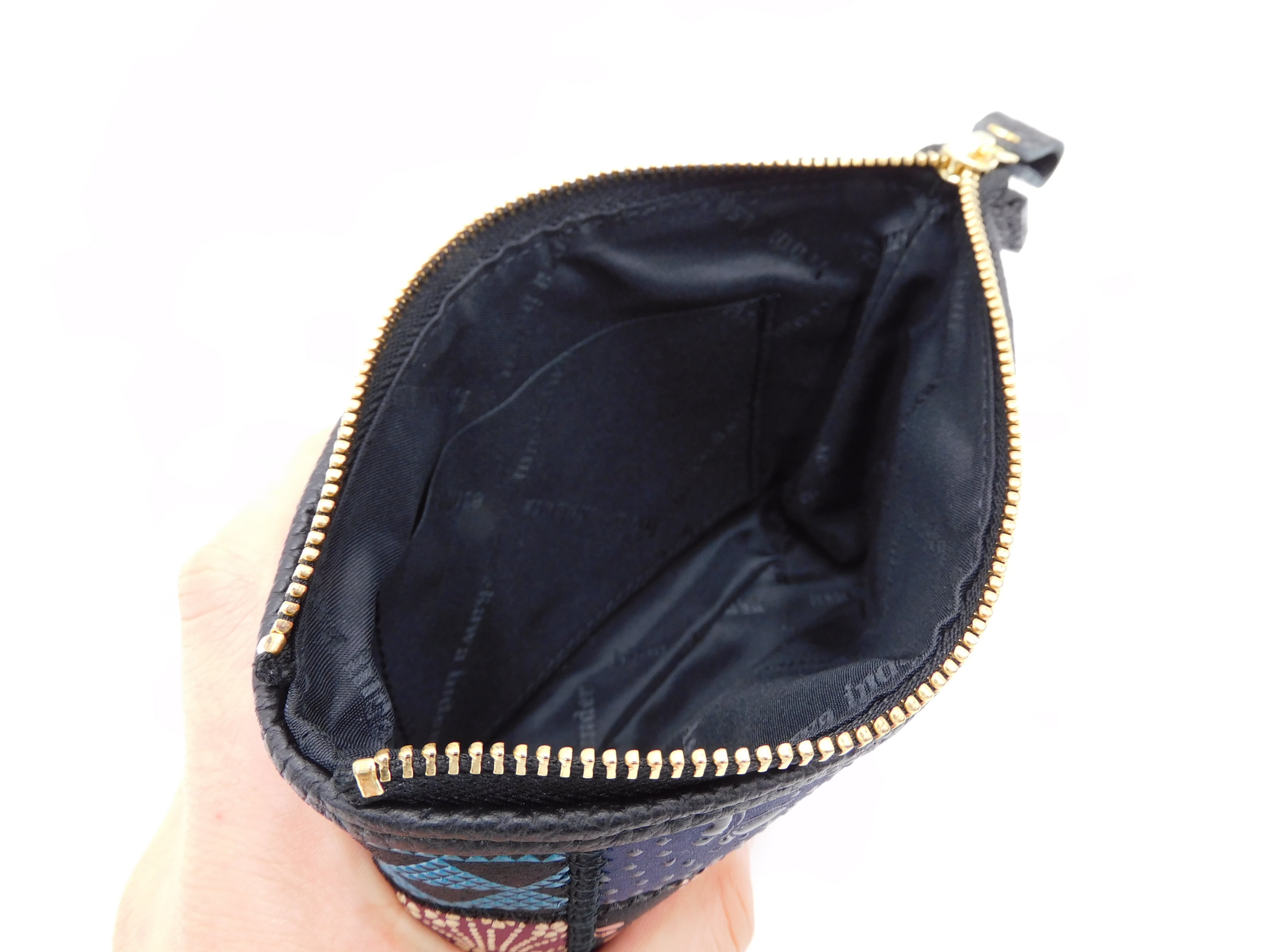 パッチワーク印傳 ポーチ（中）マルチカラー | 浅草前川印傳