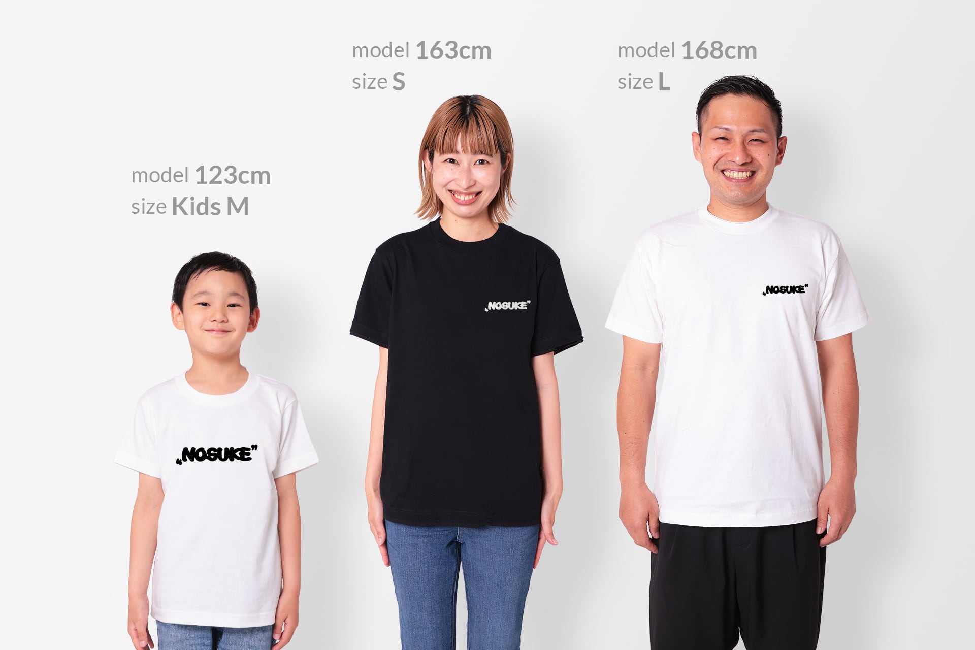 Adult】“NOSUKE” Logo Front/Back Print T-shirt | NOSUKE