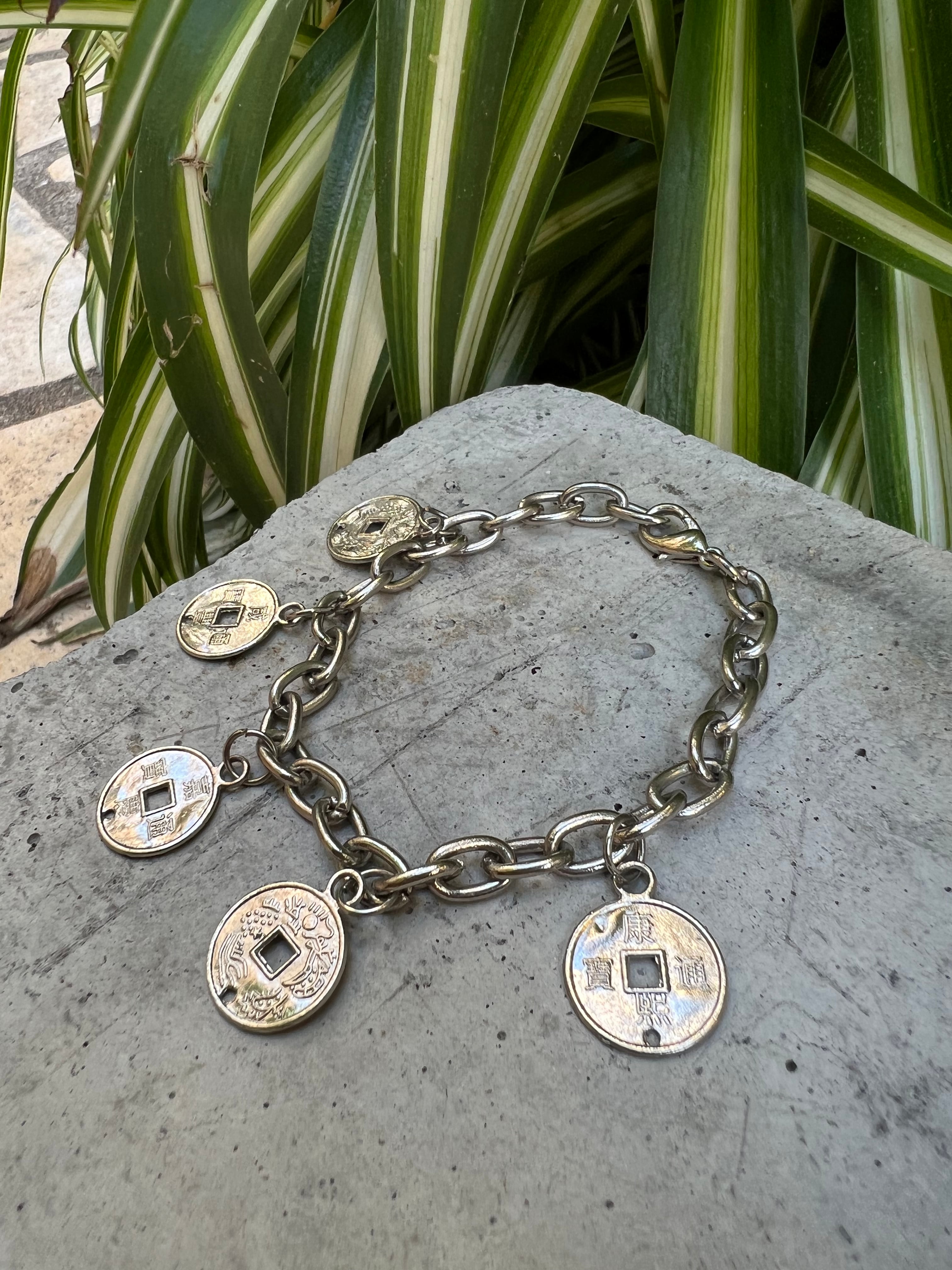 Vintage silver coin bracelet ( ヴィンテージ シルバー コイン