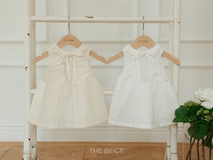 【即納】the beige /  Ribbon sleeveless blanc            