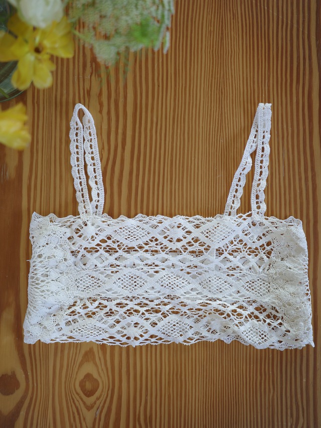 〈vintage〉remake lace bustier ③