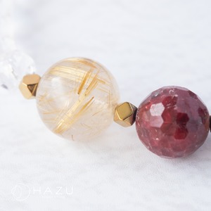 夢で見た神秘の森［ルビーインゾイサイト／ルビー／ルチル／水晶］