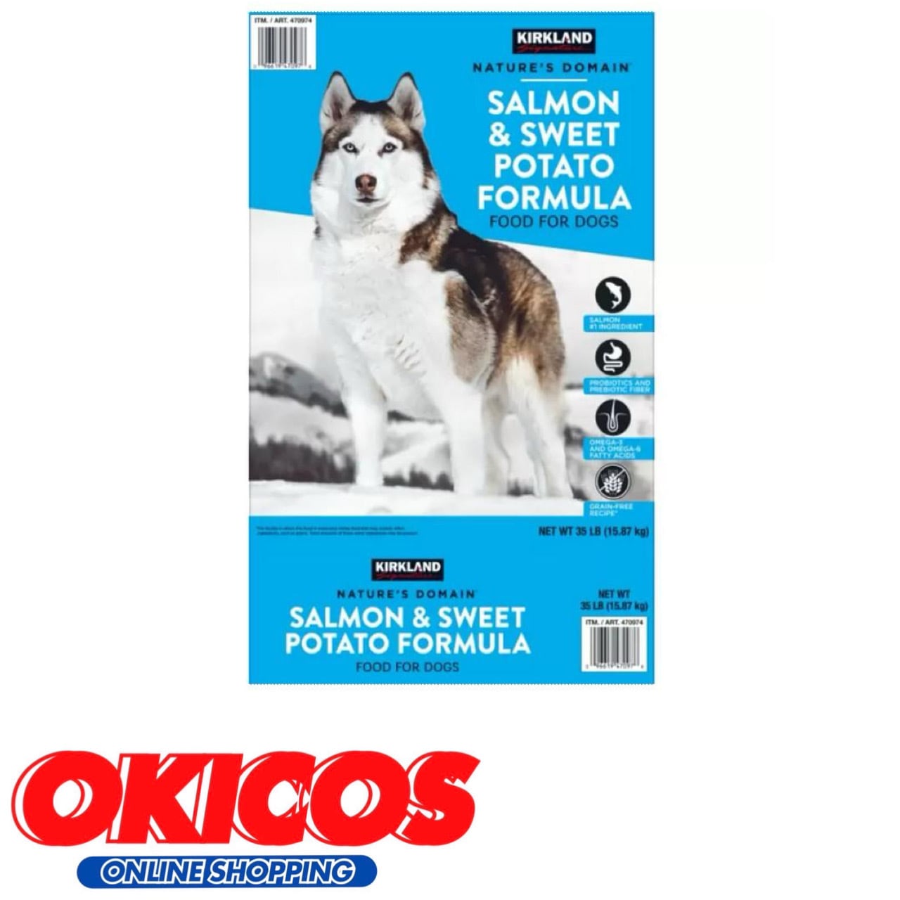 239】カークランド ドッグフード サーモン＆ポテト 成犬用 15.87kg