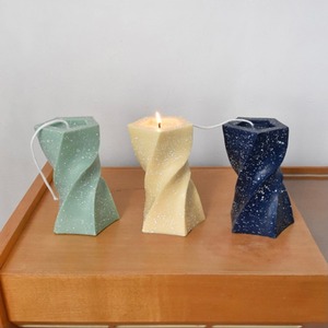 unbalance twist candle 3colors / アンバランス ツイスト キャンドル アロマ オブジェ 韓国 インテリア 雑貨
